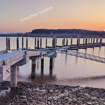 T6061 Aluminum Marine Floating Platform UV Resistant Floating Pontoon Bridge
