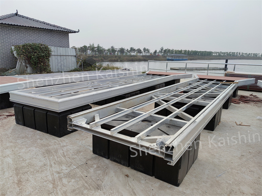 Customizable Mairne Finger Dock Aluminum Alloy 6061 T6 Floating Pontoon For Yacht Boat Use