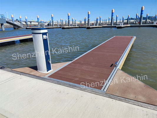 High Stability Aluminum Floating Dock With Bolt-on Modular Connection And Marine Grade Aluminum Alloy 6061-T6