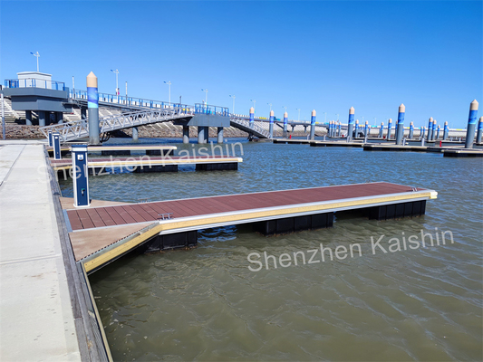 Commercial Floating Dock Aluminum Gangways Rubber Fender Marine Ramps