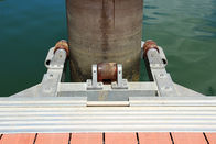 Painting Finish Piles Floating Dock Marine Grade Aluminum Alloy 6061 Pile Cap Stainless Steel Pile Guide