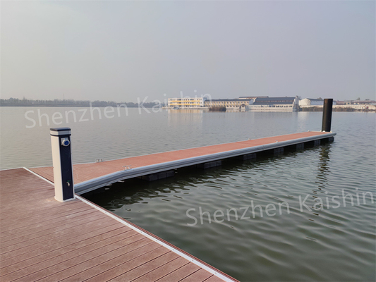 Ergonomisch gestaltet Schwebender Finger Dock Aluminium Schwebender Pontoon mit Edelstahl-Kletz