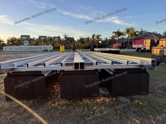 Korrosion resistent Aluminium Floating Dock mit guter Stabilität und anpassbarer Größe für Yacht Marina Berths