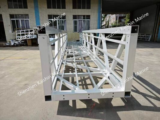 Rutschfeste Schiffsgangway aus Aluminiumlegierung 6061-T6 mit 400 kg/m² Tragfähigkeit und 15–20 Jahren Lebensdauer für Schwimmdockbrücken